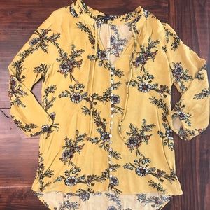 Mustard floral shirt